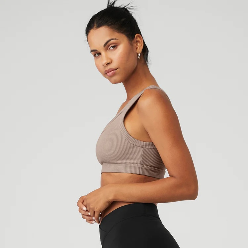 ALO Yoga wellness bra in Taupe - Picture 2 of 7